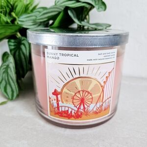 🆕️Bath and Body Works 3 Wicks Sunny Tropical Mango Scented Candle